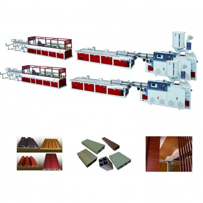 Jwell indoor and outdoor floor PE WPC extrusion line