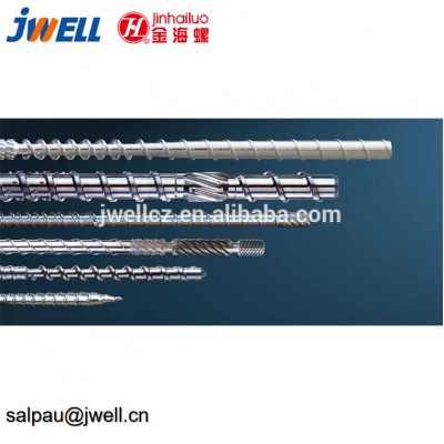 Jwell PVC PE PBT rubber fluoride cable extruder screw and barrel