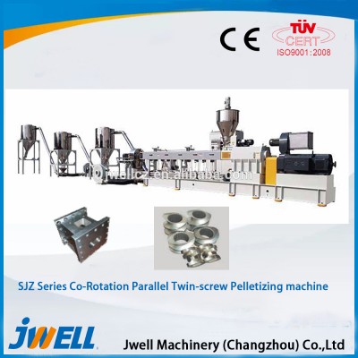 Jwell conical twin-screw or parallel twin screw pelletizing machine